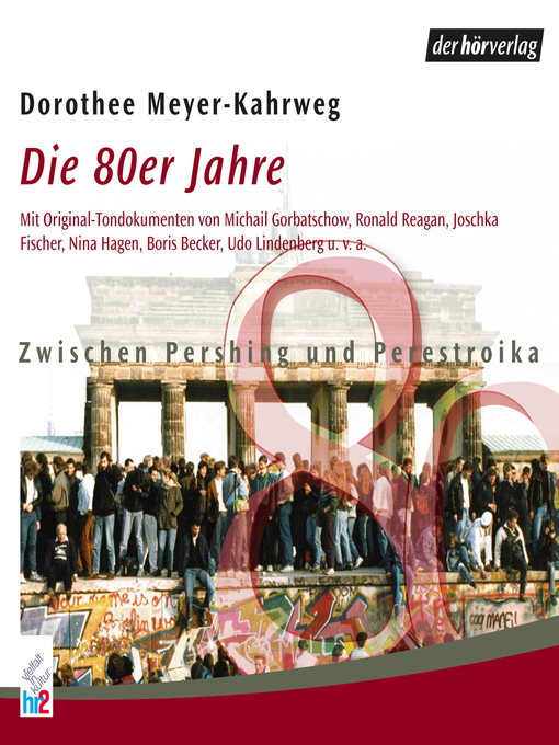 Title details for Die 80er Jahre by Dorothee Meyer-Kahrweg - Wait list